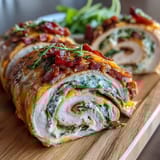 Colorful turkey and cheese pinwheel sandwiches with fresh veggies, perfect for kids' lunchboxes or party platters.