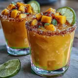 Frozen Mango Margarita Mocktail