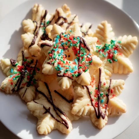 Delicate buttery festive shapes
