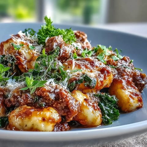 Sausage Gnocchi with Kale