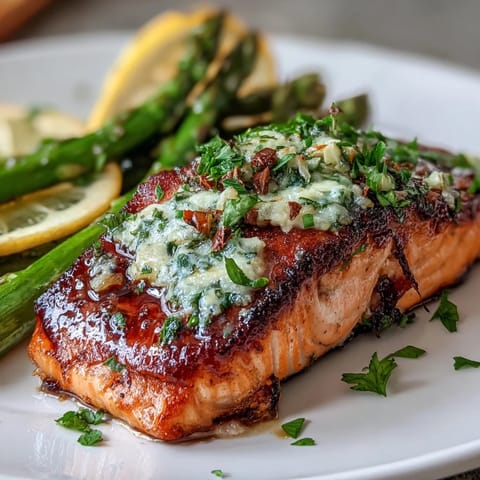 Garlic Butter Salmon Asparagus