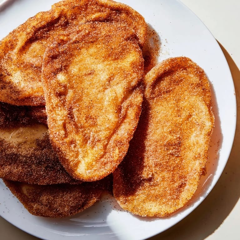 Warm, freshly fried Elephant Ears showing a beautiful golden color, a classic fair food dessert.
