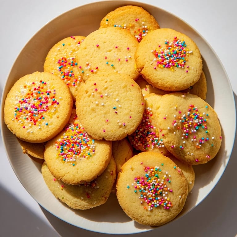 Warm, buttery Butter Cookies cooling on a wire rack, promising a melt-in-your-mouth flavor.