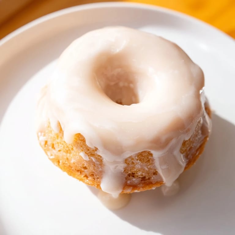 Imagine warm, golden muffin tin donuts, a quick dessert topped with smooth, glossy, sweet glaze.