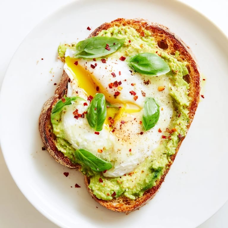 Avocado Mozzarella Tartine on rustic bread, drizzled with olive oil and red pepper flakes for a flavorful snack.