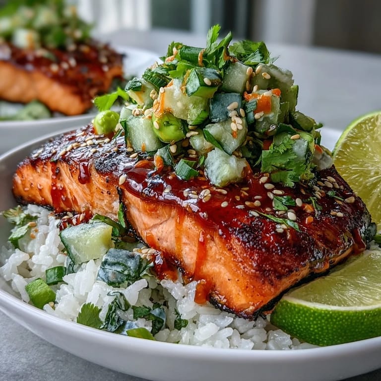 A lime wedge sits nearby, inviting a fresh squeeze over this colorful, Asian-inspired meal.