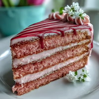 Blush pink Bridal Shower Rosé Velvet Cake with elegant gold drip.